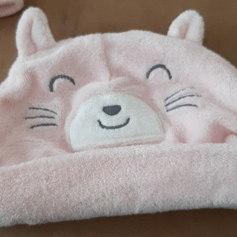 Pink infant hats